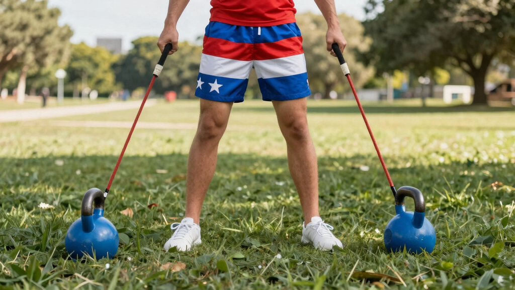 patriotic outdoor fitness gear