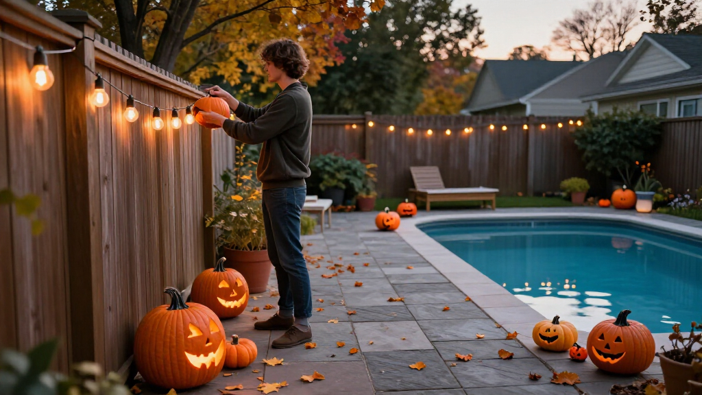 outdoor Halloween decorations