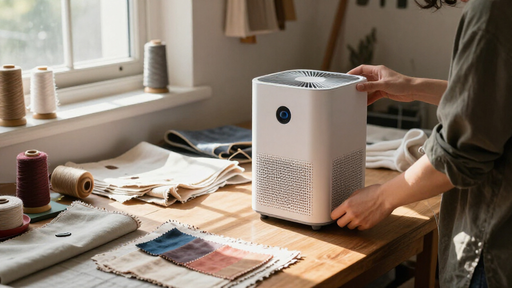 air purifier for textile dust