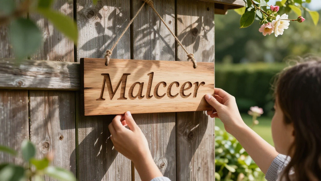 best rustic wooden name signs