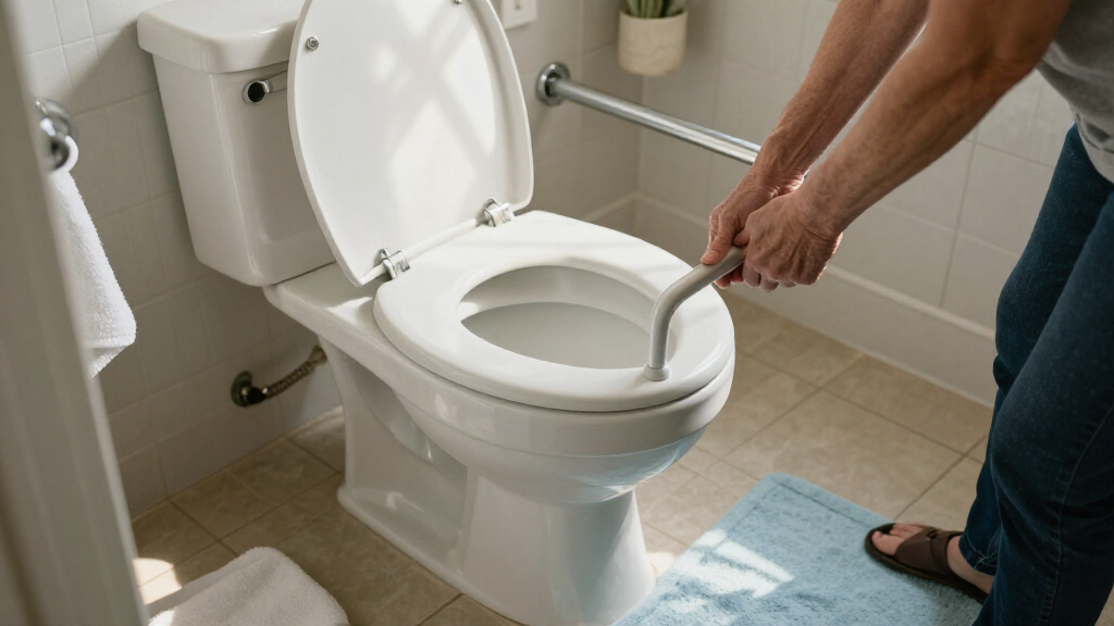 raised toilet seats with handles