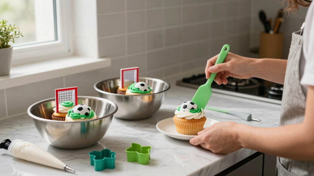 baking tools for soccer themed desserts