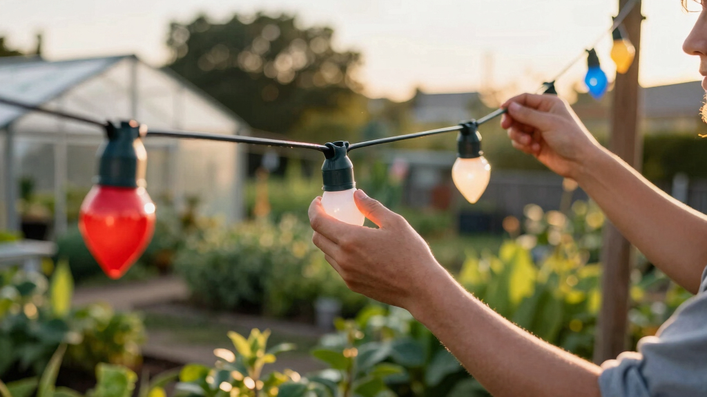 patriotic outdoor string lights