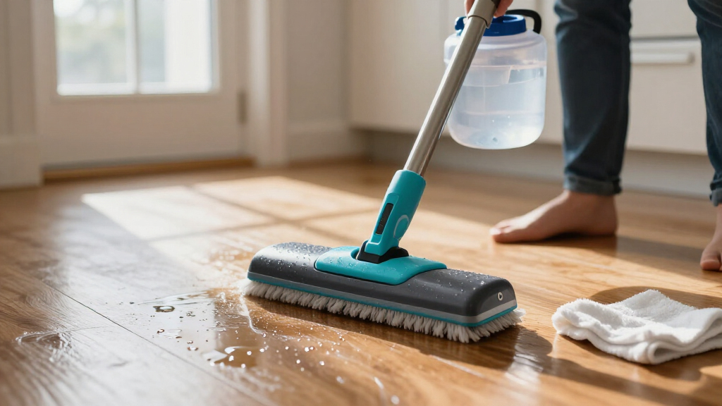scrubber with detachable water tank