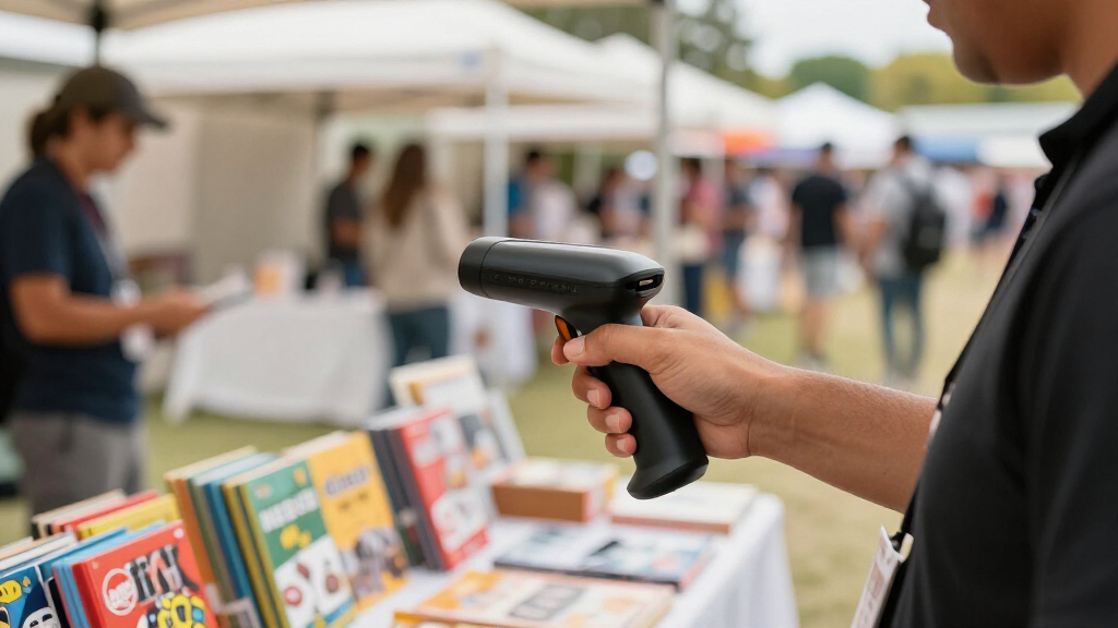 rechargeable barcode scanners for vendor events