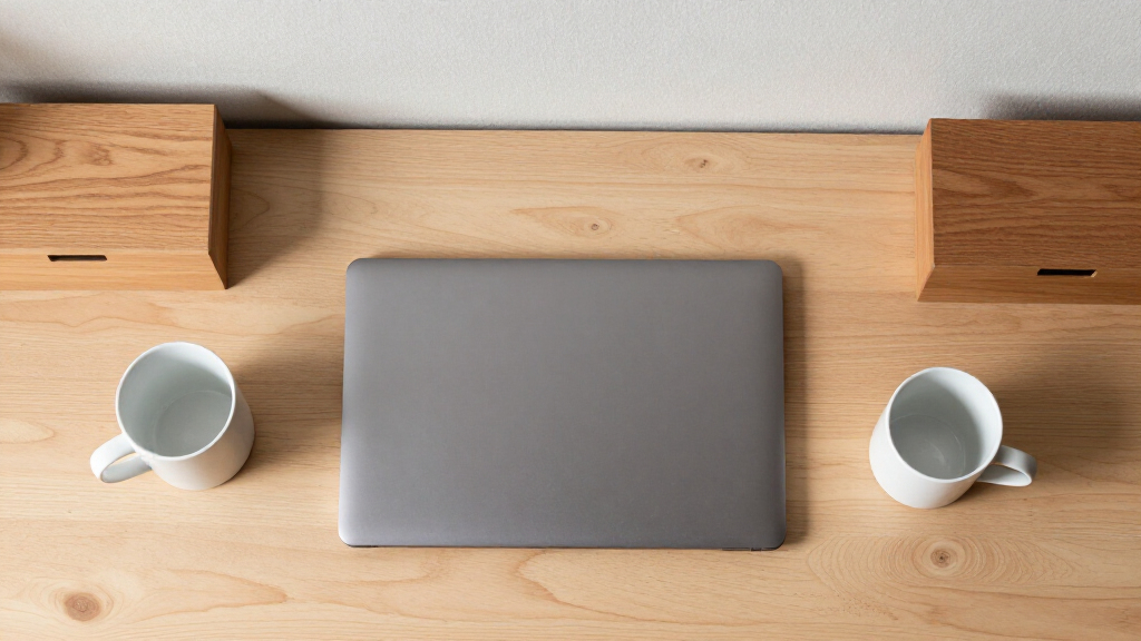 home office desk with storage