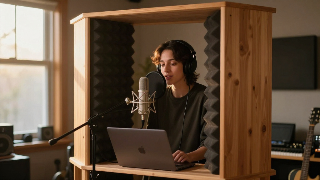 on location vocal booth for echo free recording