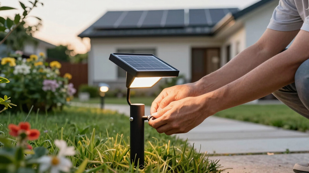 solar-powered outdoor lights