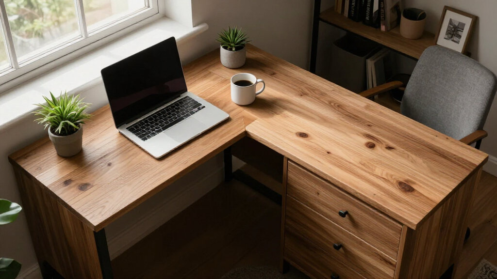 best L shaped electric desk with drawers