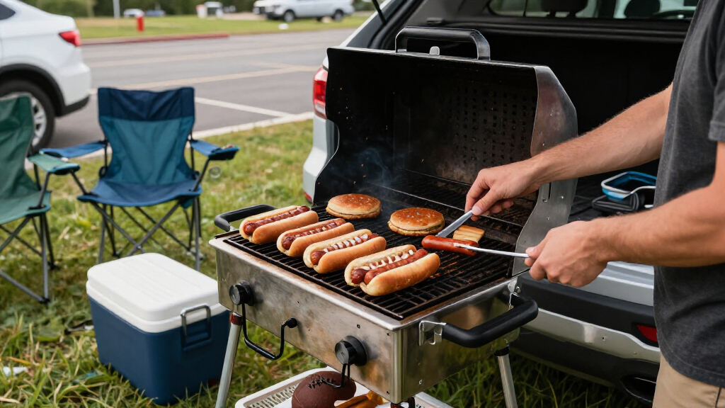 NFL tailgating portable grills