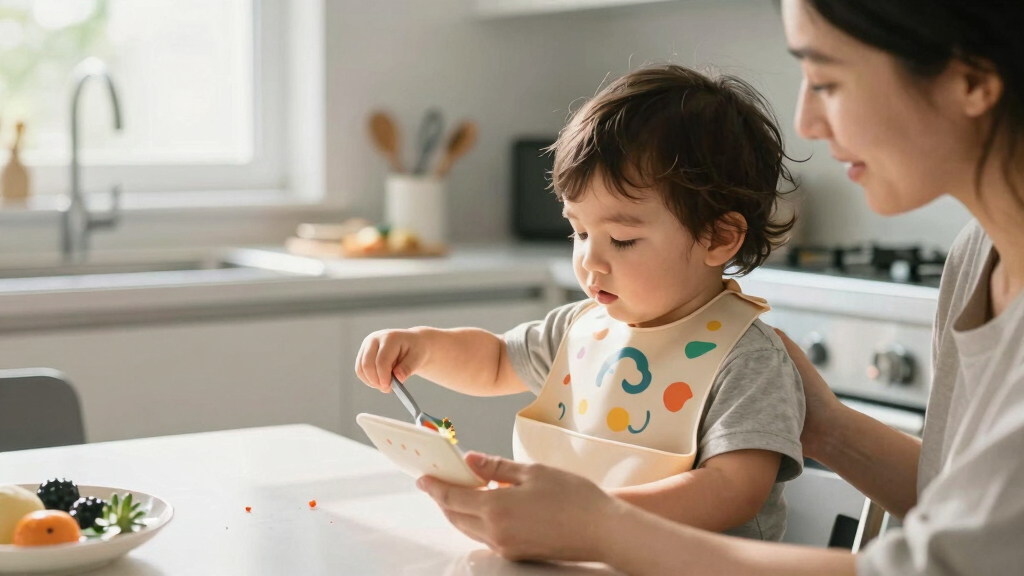 silicone bibs easy clean