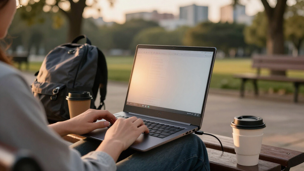 portable 17 inch monitor for travel setup