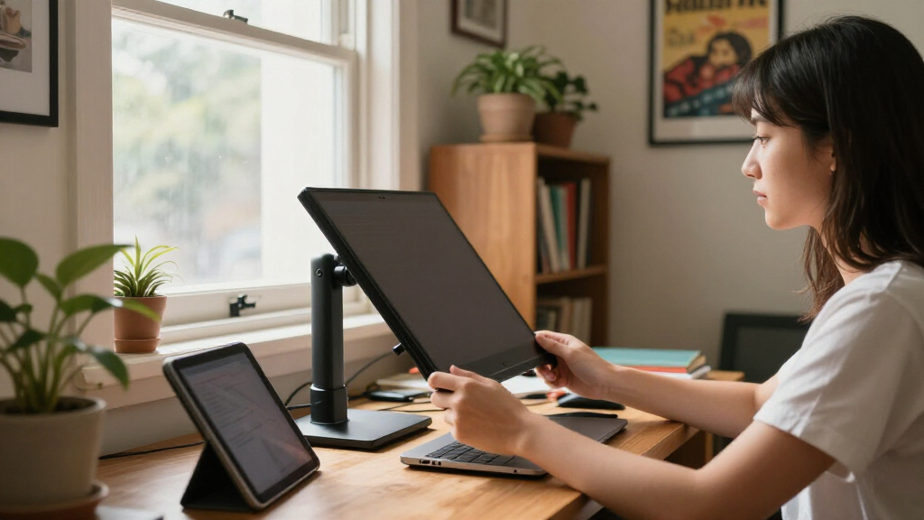 ergonomic monitor stands for students