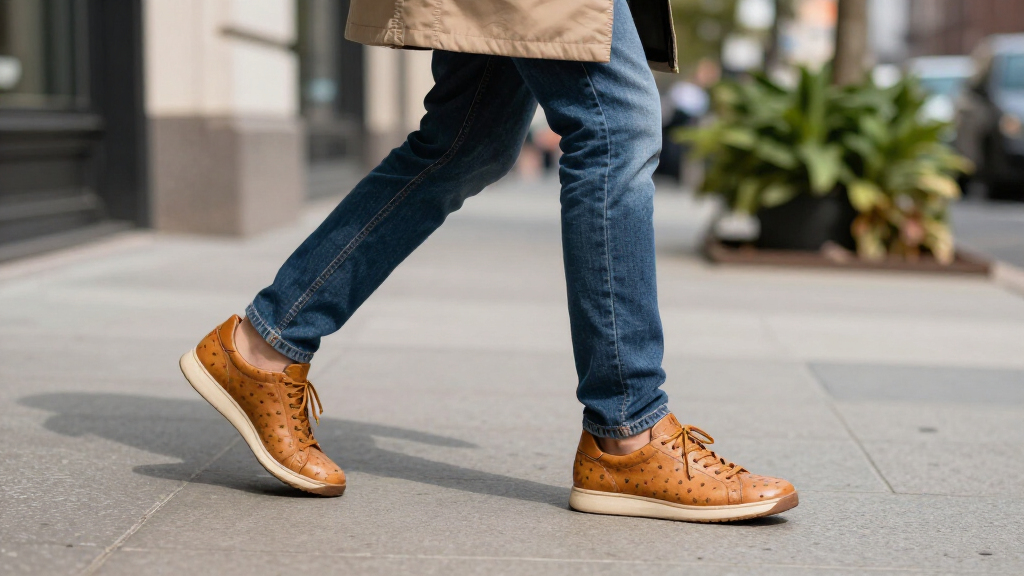 best ostrich leather sneakers
