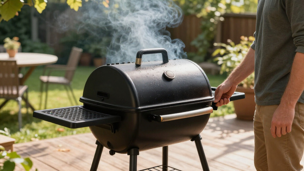 electric smoker grill outdoor