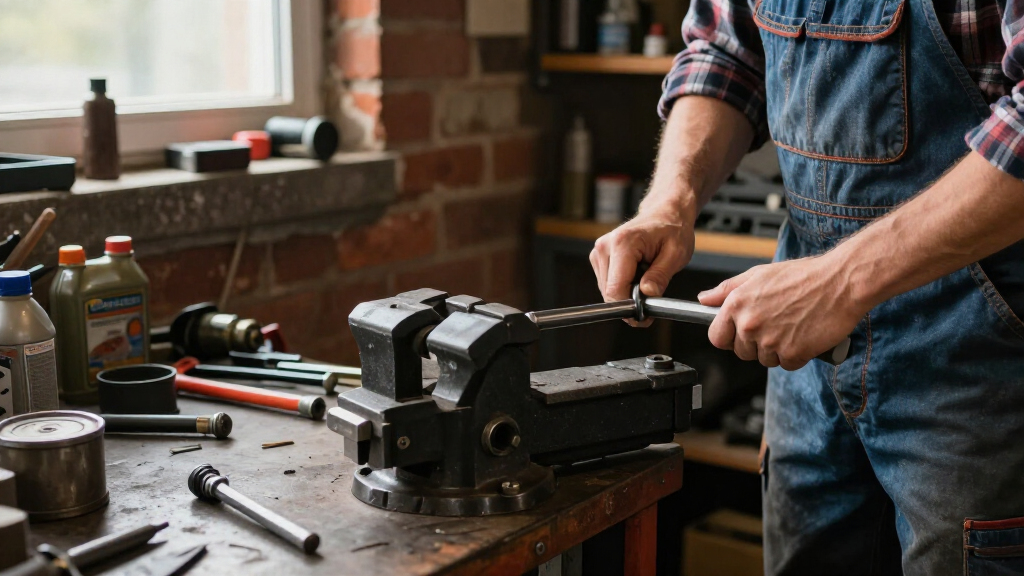 bench vise for garage workbench