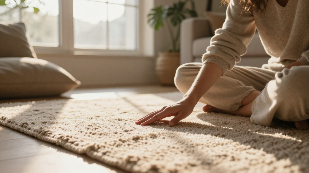 boho chenille area rug