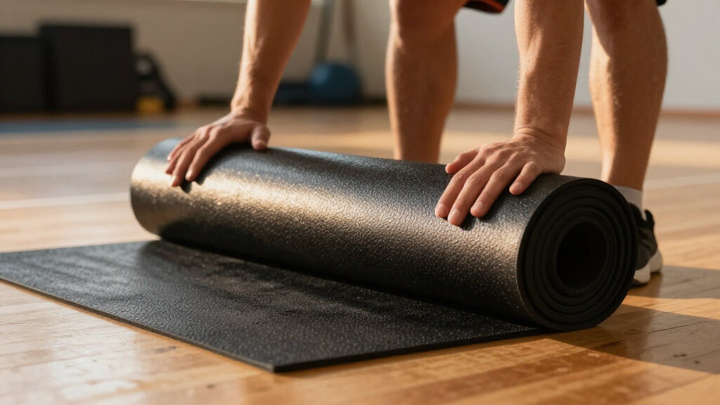 gym flooring rubber rolls