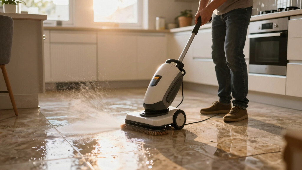 best electric floor scrubber for stone floors