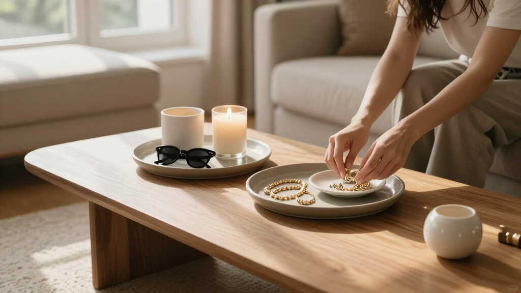 decorative trays for organizing styling