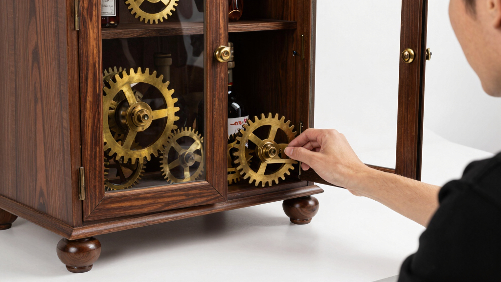 steampunk liquor cabinet