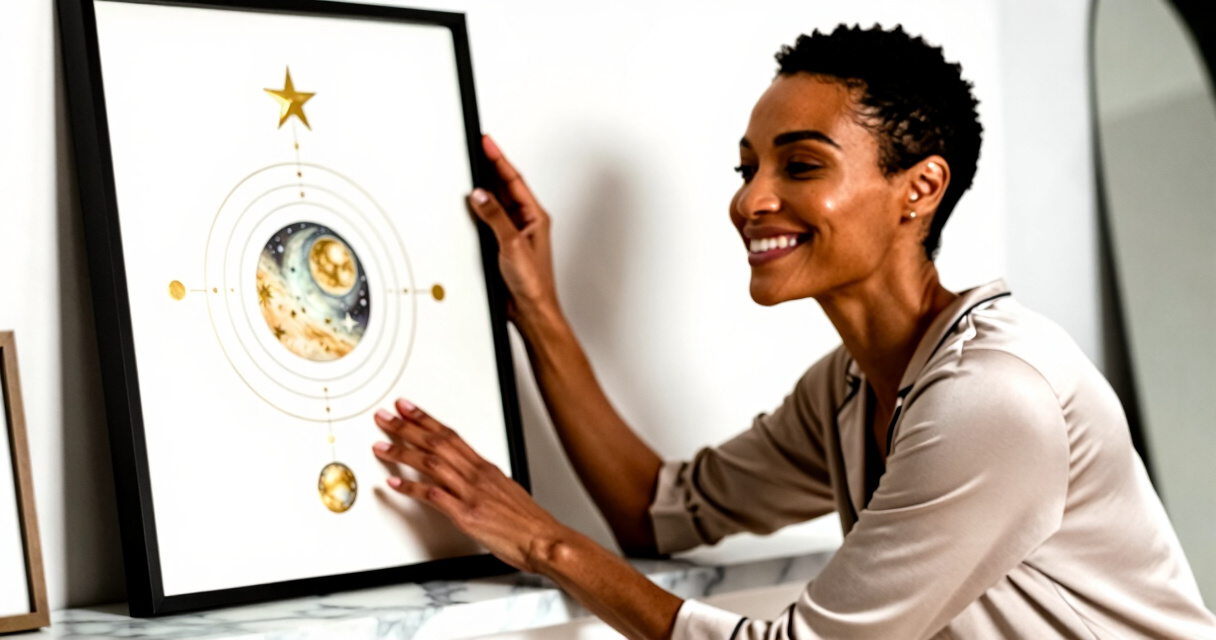 astrology wall decor framed