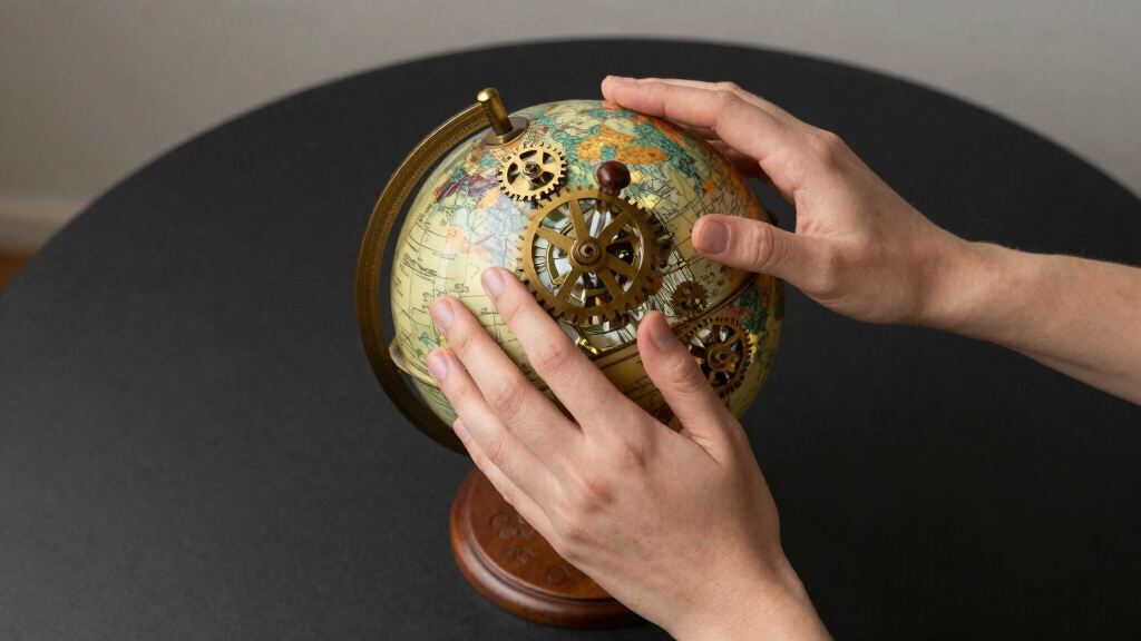 steampunk globe bar