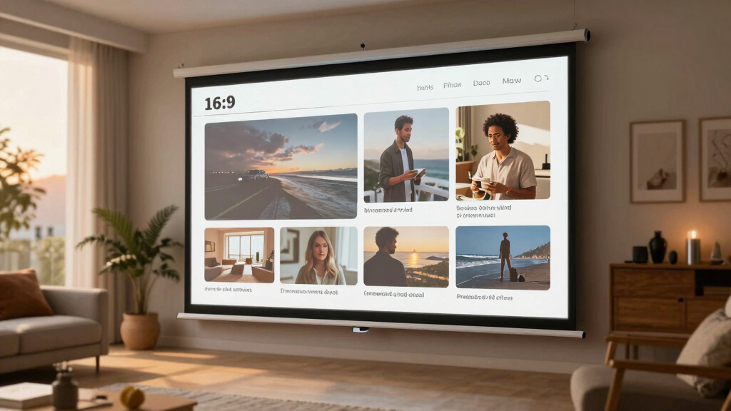 best 16:9 projector screen for mixed content