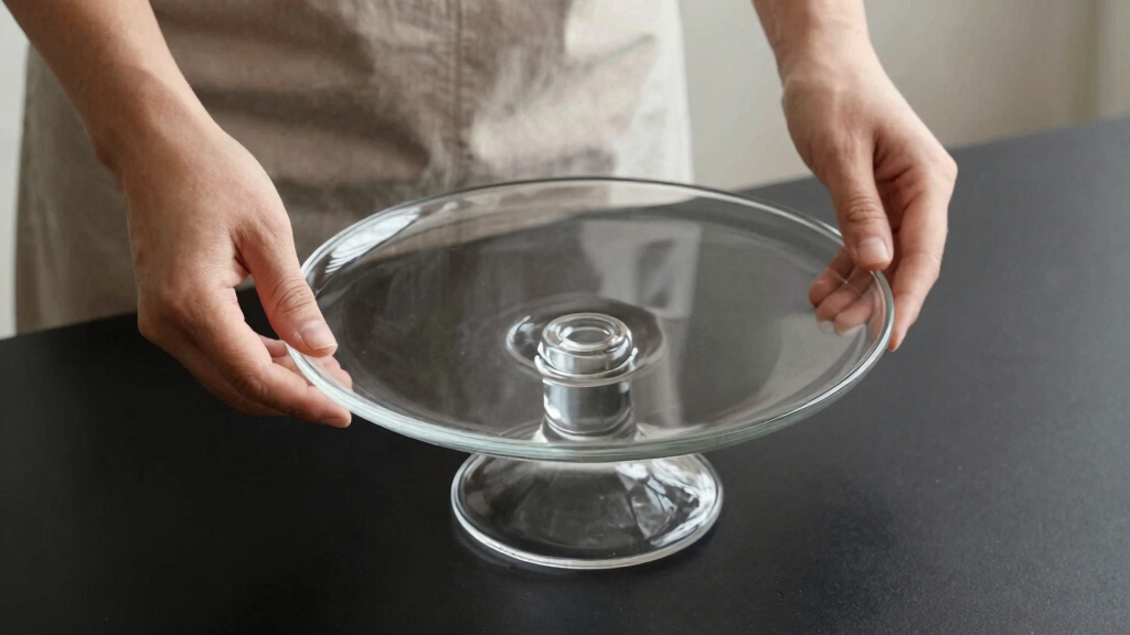 high end cake stand glass