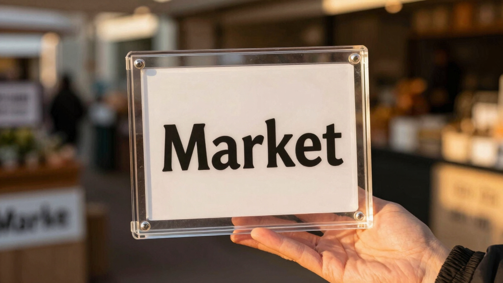 best acrylic sign holders for markets