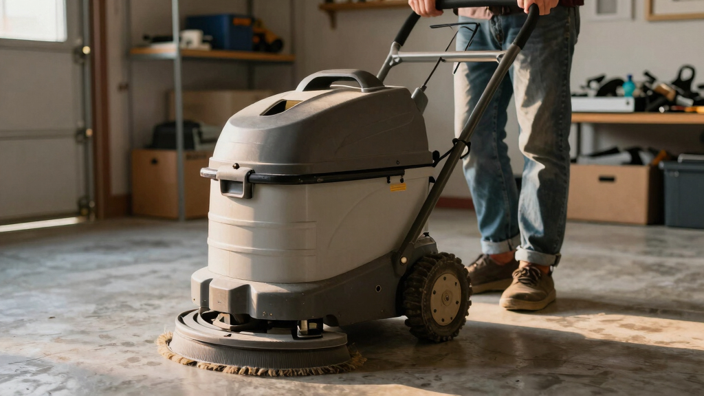 best concrete floor scrubber machine