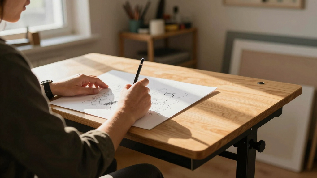 best adjustable studio desk for art room