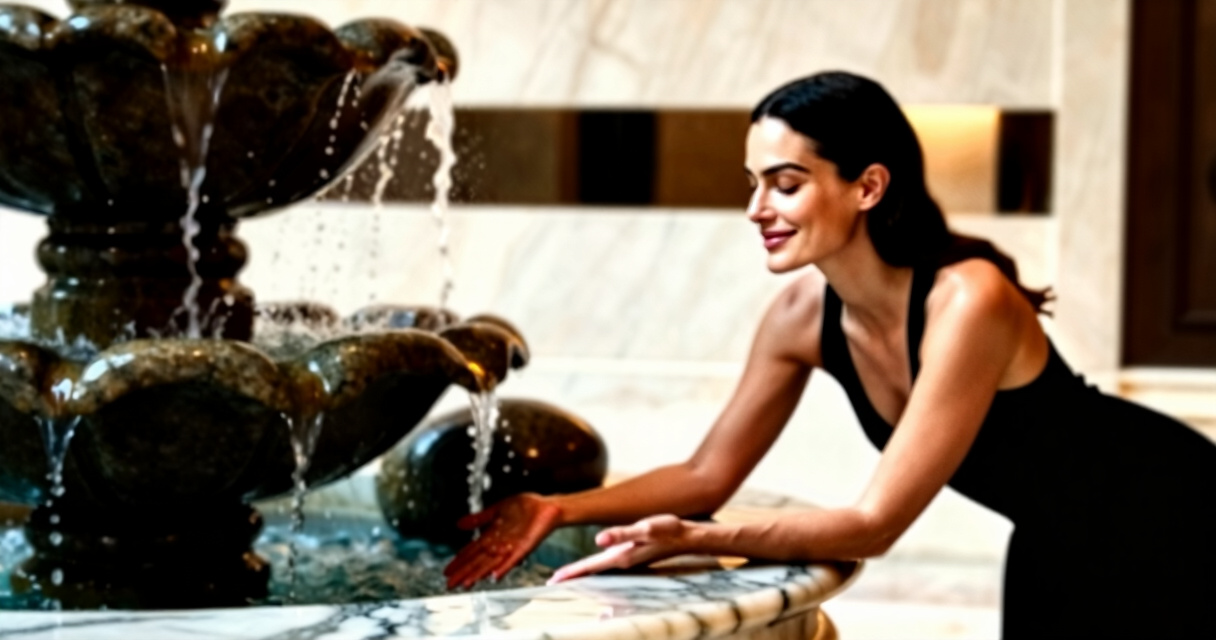 indoor water fountain large