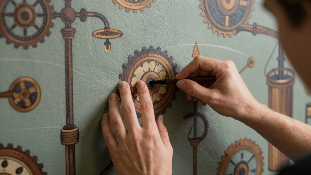 steampunk wallpaper mural