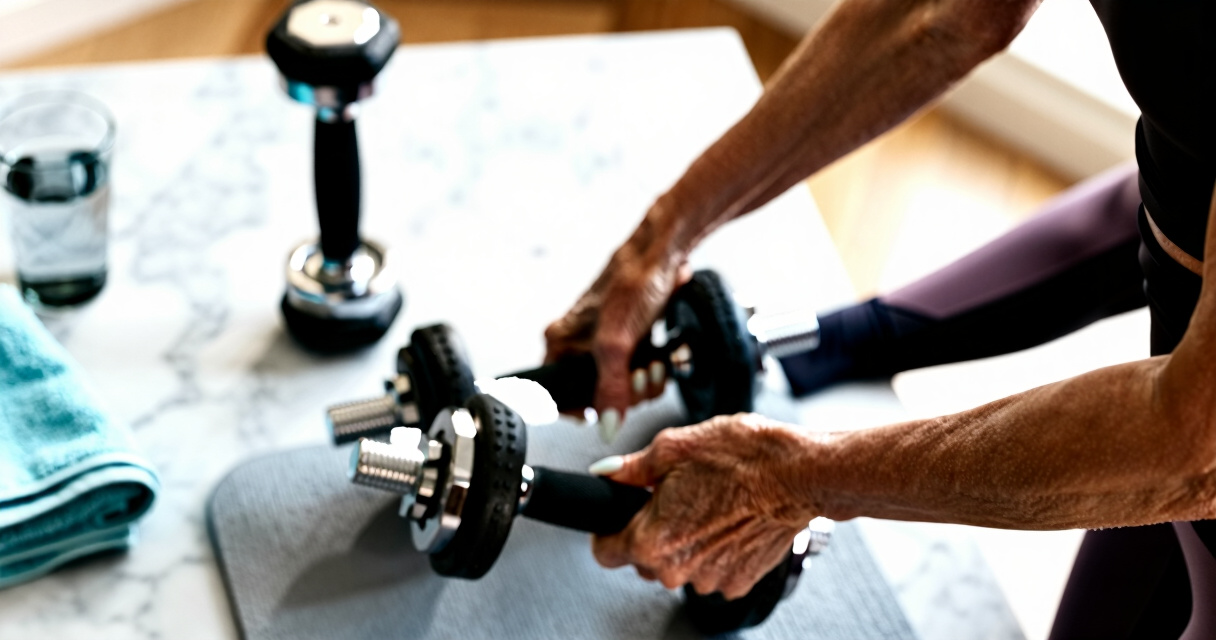 adjustable dumbbell set