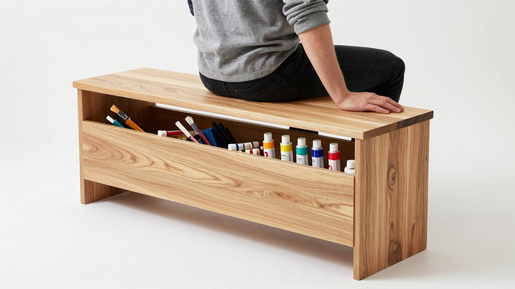 best storage bench for art supply overflow