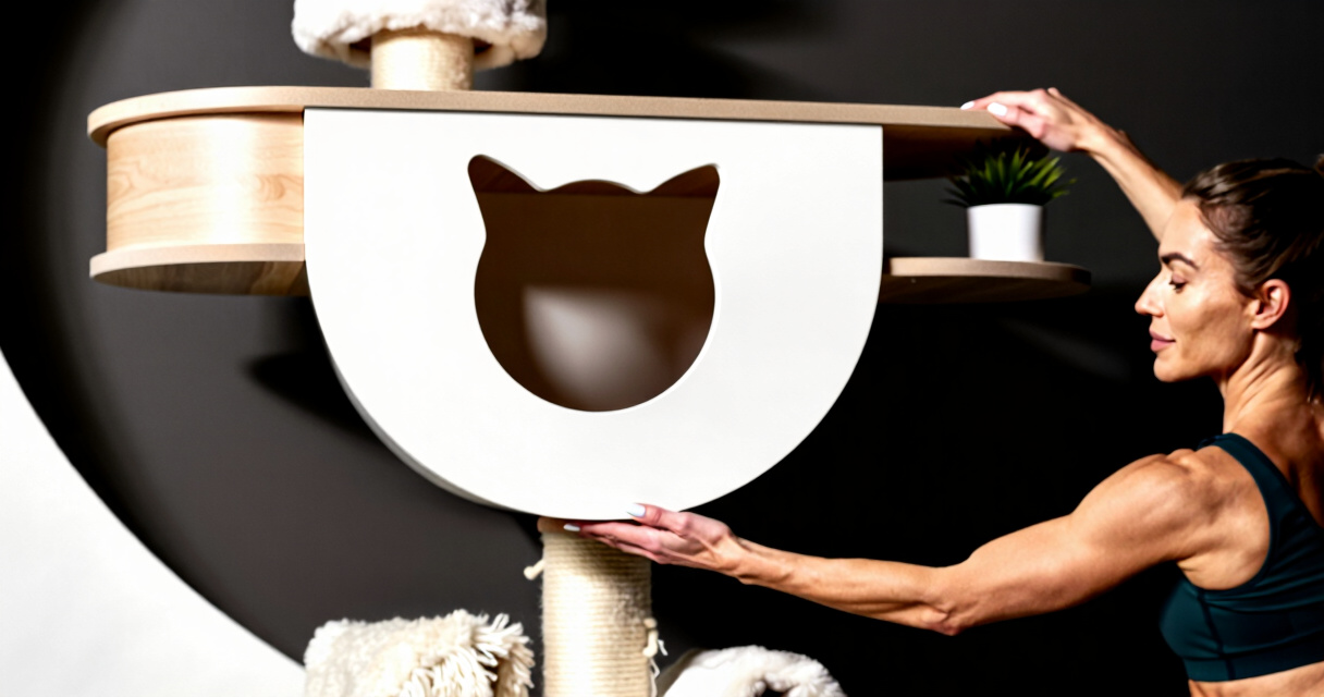 cat tree large modern