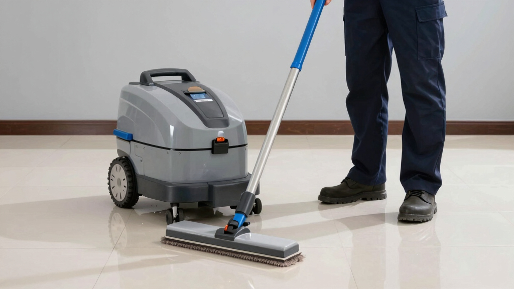 narrow aisle scrubber