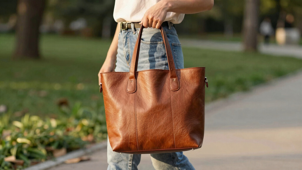 best genuine leather tote bag for women