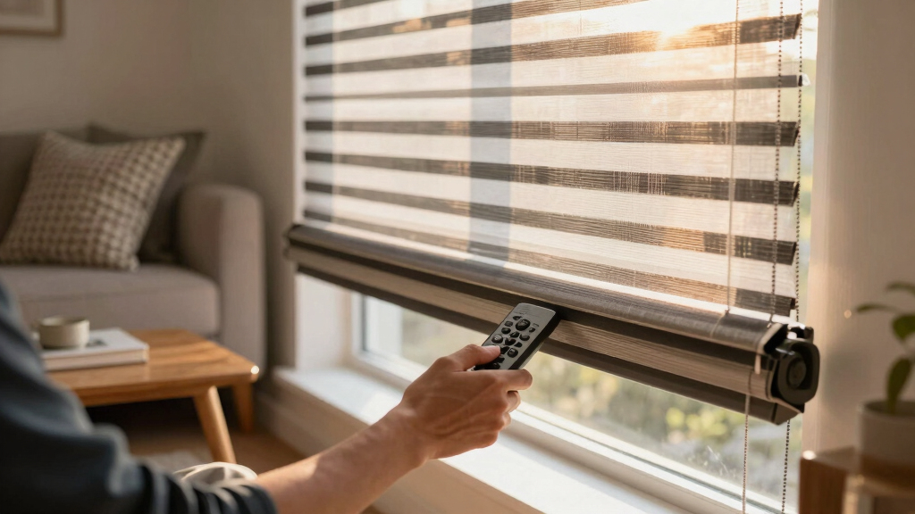 best zebra blinds motorized for living room