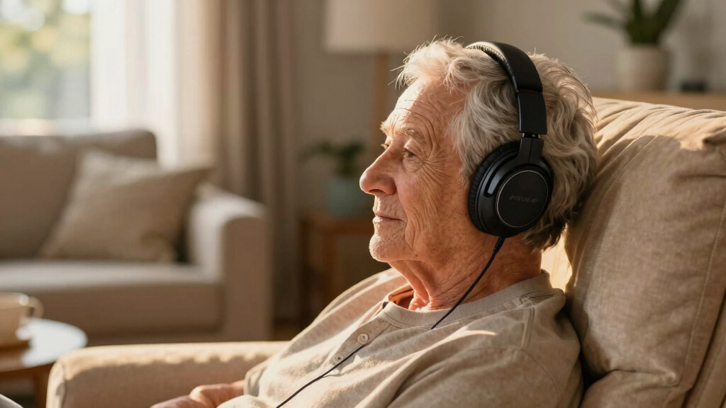 best premium tv listening headphones for seniors