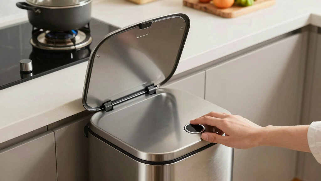 best touchless trash can stainless steel