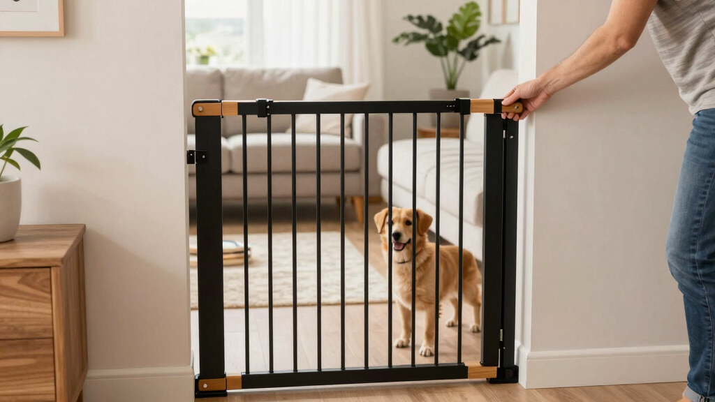 best pet gate extra wide premium