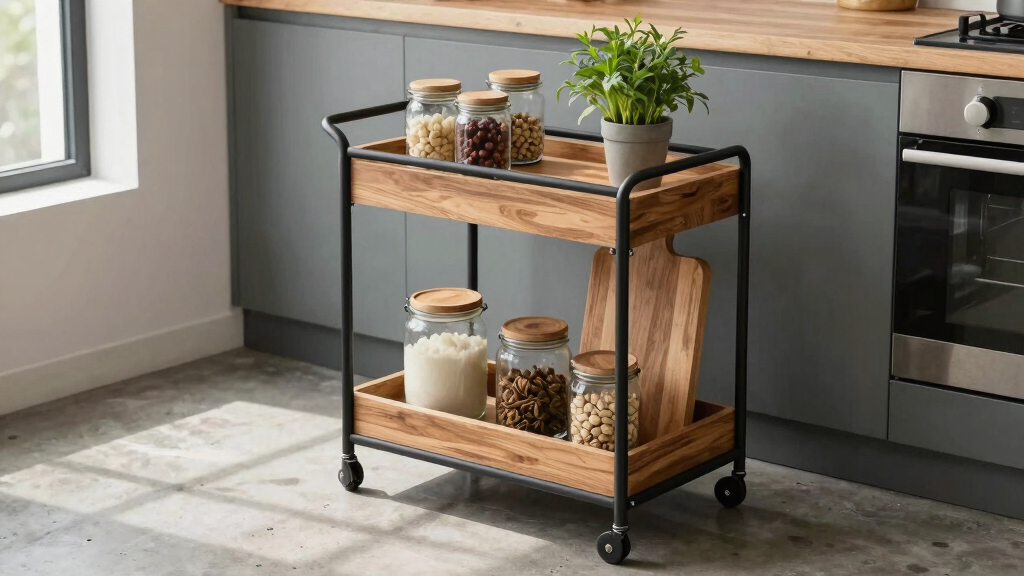 best rolling kitchen cart for small apartment reset