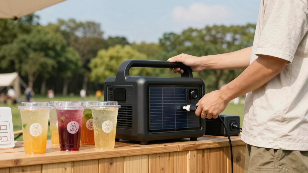 best solar generator for outdoor beverage booth