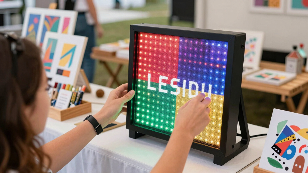 best led sign for booth branding