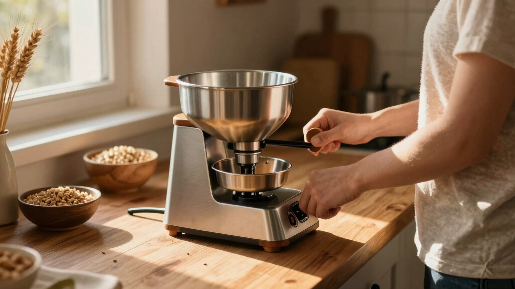 best grain mill electric countertop