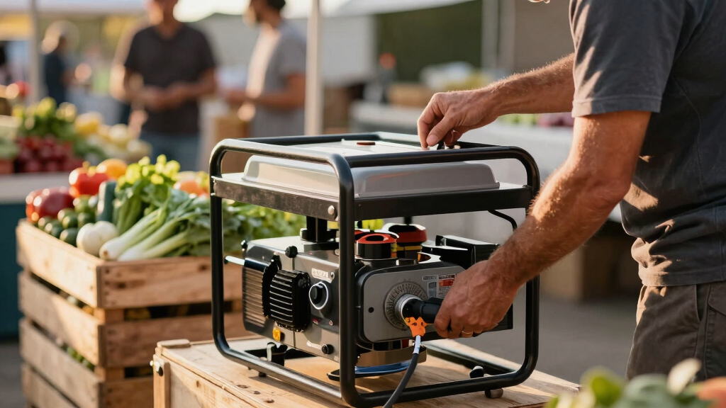 best silent generator for farmers market stall