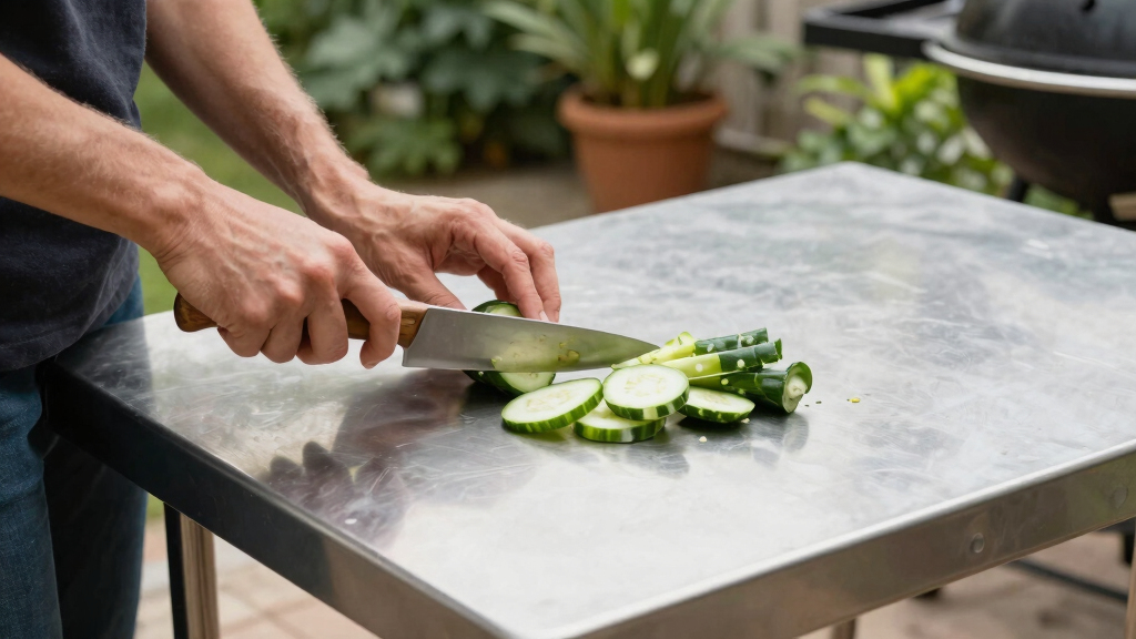 best outdoor prep table stainless steel