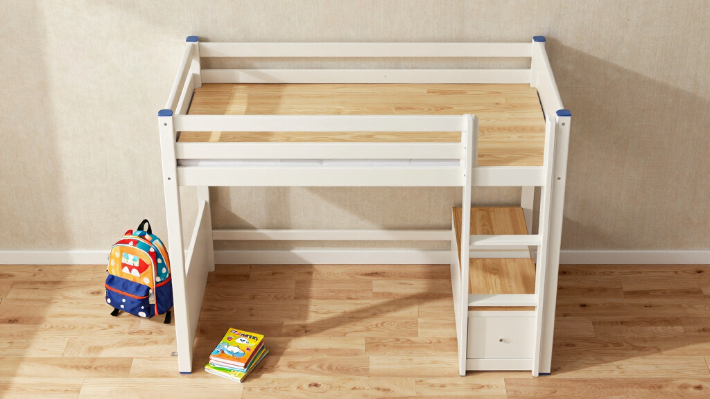 best bunk bed with desk for small shared custody bedroom